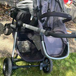 Double stroller and car seat . In good condition. Moving. Must leave as soon as possible.