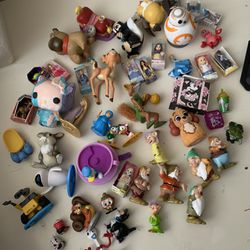 Lot Of Disney Small Toys Bundle Figures Minis Collectibles Happy Meal