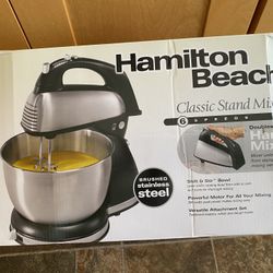 Hamilton Beach 6 Speed Classic Hand/Stand Mixer - Silver