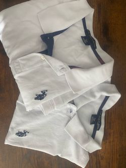 6 Boys U.S. Polo Assn. shirts, size 16-18. Good condition, clean and ready to wear. Great for school uniforms. $30 OBO.