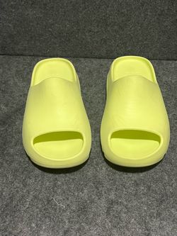 Sz 2Y Adidas Yeezy Slide KIDS Green Glow