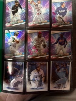 Topps Stars of MLB Baseball Card Lot (9 Cards) random refractor rookie cards