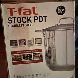 T-fal 16-Quart Stainless Steel Stock Pot