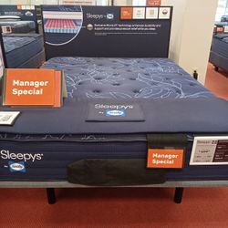 Sleepys by Sealy w/ Head + Foot Adjustable Base