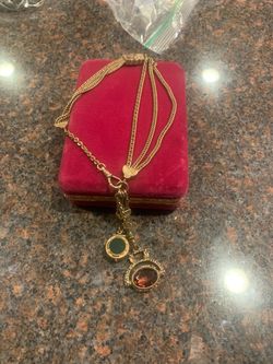 Vintage Goldette with locket and pendant