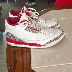 Jordan 3 Retro “Fire Red” White Cement (size 10)