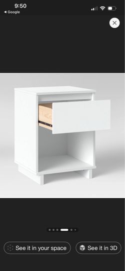 Modern Dorm Nightstand / Storage drawer from Room Essentials