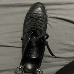 Louis Vuitton All Black Leather Boot