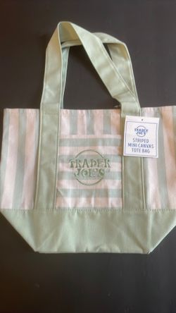 Trader Joe’s Striped Mini Canvas Tote