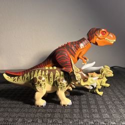 Lego Jurassic World park Dinosaurs T Rex Triceratops  Dilophosaurus 