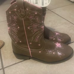 Brand new girls size 1 brown cowboy boots