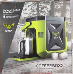New Heavy Duty OXX COFFEEBOXX Green Single-Serve Job Site Coffee Maker