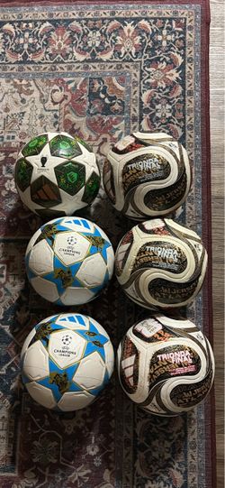 Adidas Soccer Ball Collection – Set of 6