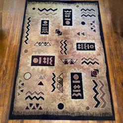 Southwest Pattern Area Rug, Carpet 5”x 7’-7”