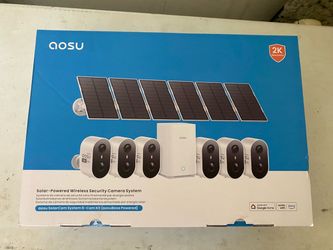 Solar Security Cameras Wireless Outdoor System, 6-Cam-Kit