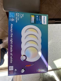 🔆 Philips LED Recessed Downlights 5/6” – 4 Pack