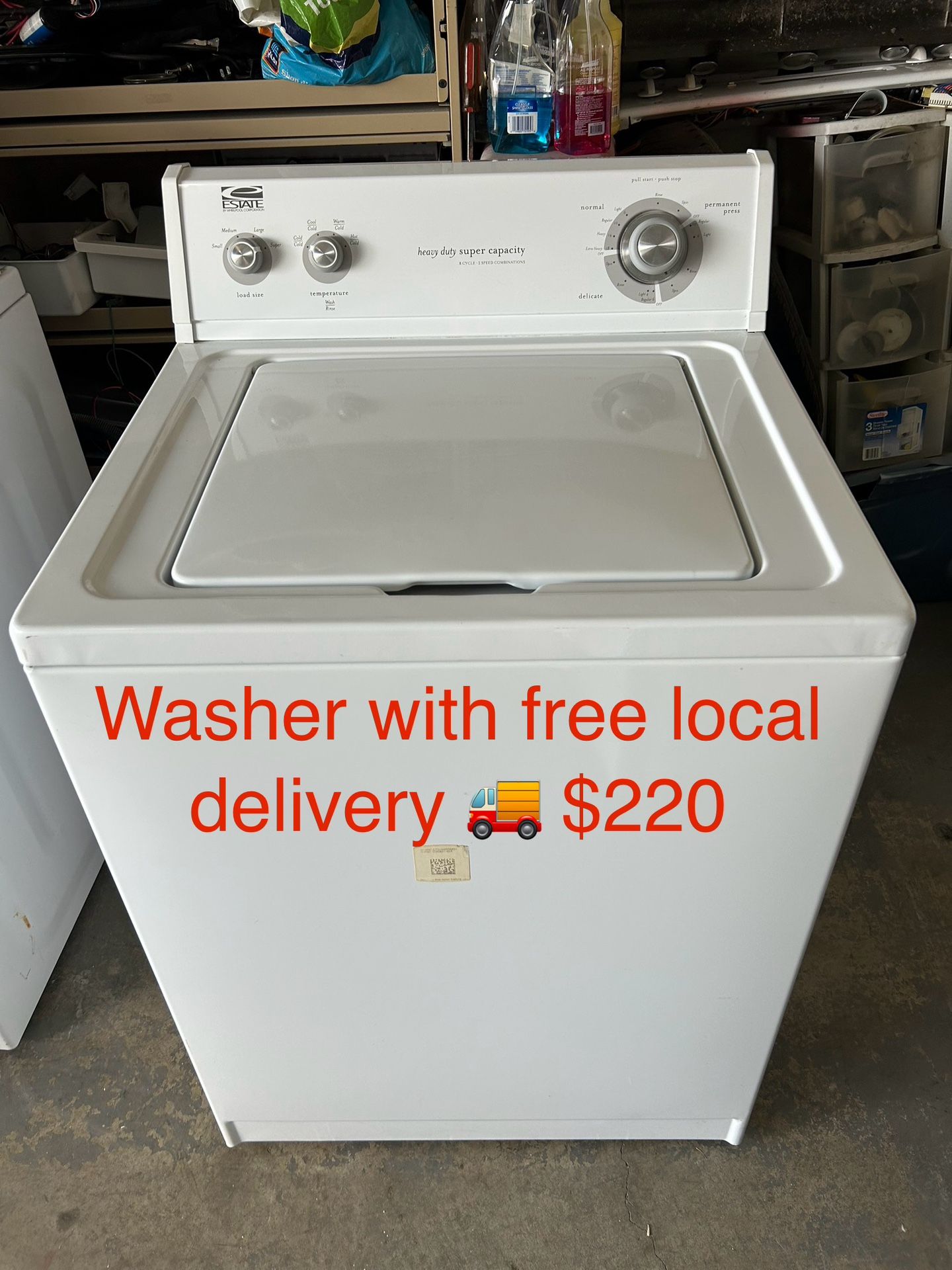 Whirlpool Washer With Free Local Delivery 