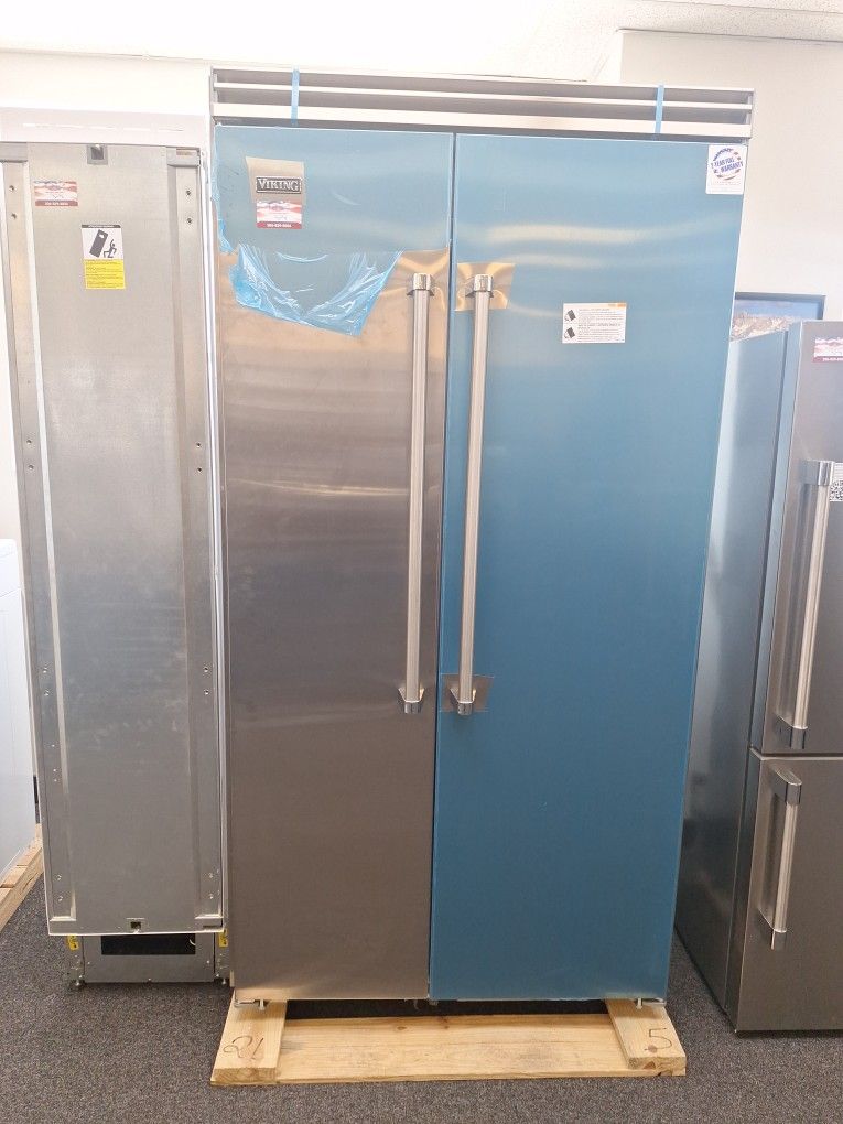 Viking 42 Inch Built In Side By Side Refrigerator