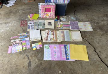 Scrapbooks And Supplies in Craft Box