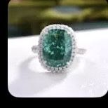 5 Carat Green Amethyst Cushion Cut Sparkly
