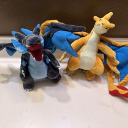 New Mega Charizard X And Y Pokemon Plush Bundle