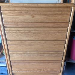 Wooden Dresser- 5 Drawers (FIRM ON PRICE)