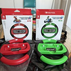 Nintendo Switch Joy Con Racing Wheel Mario Kart 8 Deluxe $25 EACH 