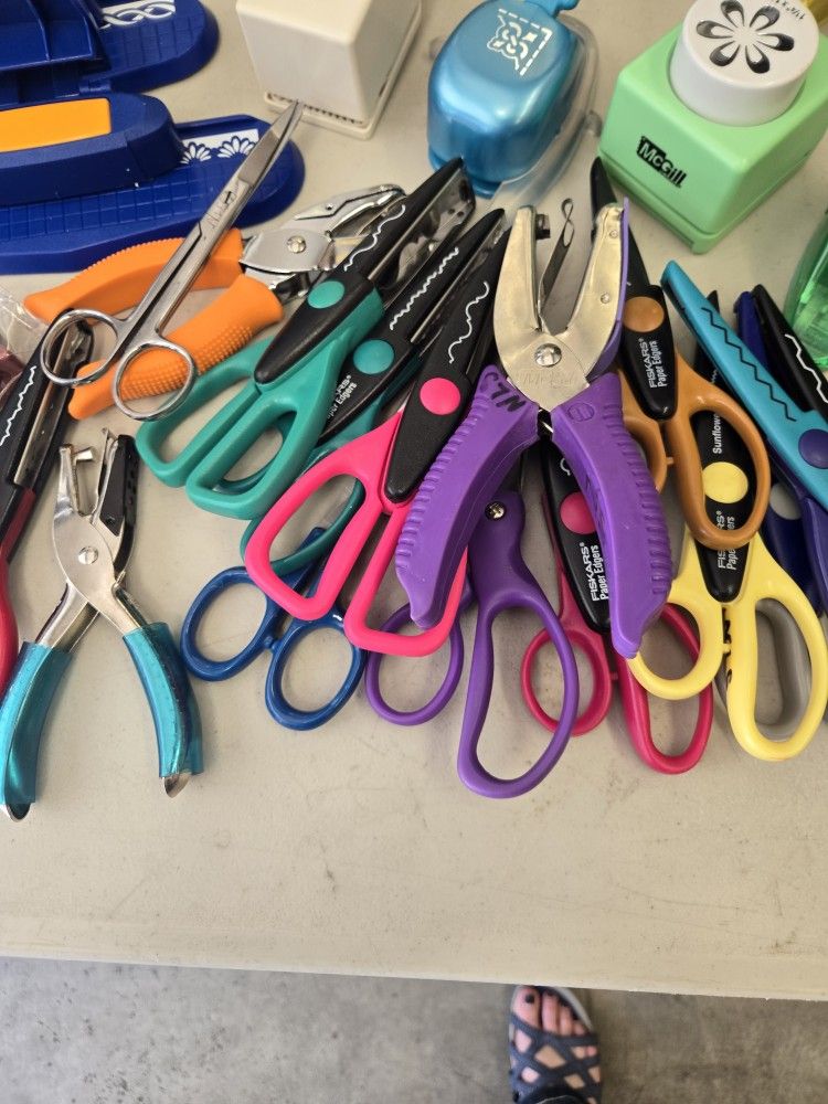 Craft Scissors and Stamps