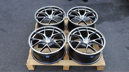 NEW SET 18 INCH BBS FIR STYLE WHEELS RIMS 18X8.5 +35 (5X120) CB: 72.56