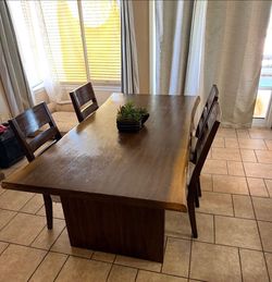 Wood Dinning Table set chairs