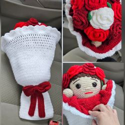 Crochet Reversible Bouquet Doll