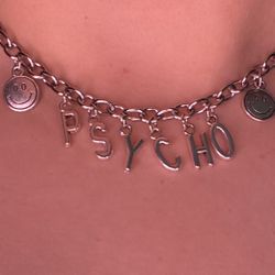 psycho stainless steel necklace