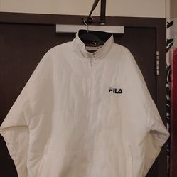 FILA Puffer Jacket – White | Size XL