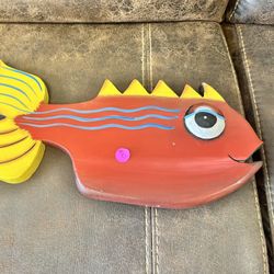 New Handcrafted Carved Fish 
