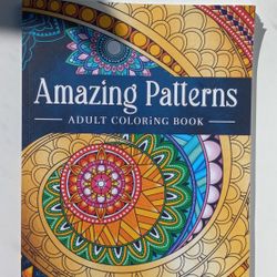 NEW Amazing Patterns: Adult Coloring Book/ Art / Craft Hobby 