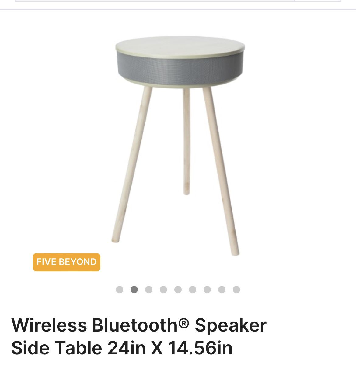 Wireless Bluetooth Speaker Side Table