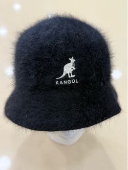 Red Dragon Black Fuzzy 100% Angora Kangol Bucket Hat