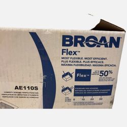 Broan Flex Series, AE110S, 110 CFM, 1.0 Sones, Humidity Sensing, Ventilation Fan