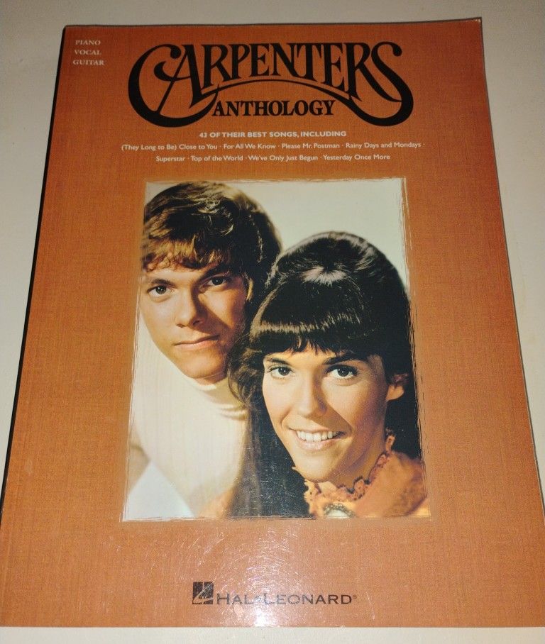 Carpenters Anthology Sheet Music Book