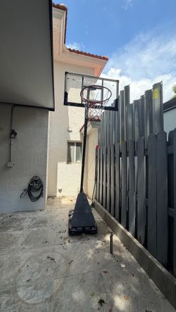 Outdoor basketball court