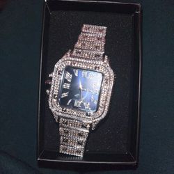 Cartier Watch blue and silver