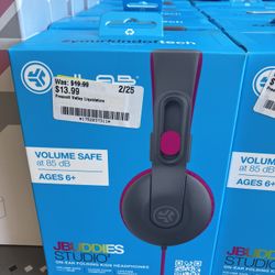 JBuddies 2 In 1 Wireless + Wired Kids Headphones 