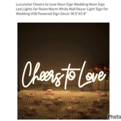 Cheers To Love Wedding  Sign