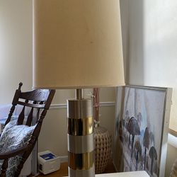 Mcm Stacked Cylinder Lamps - Set Of 2 