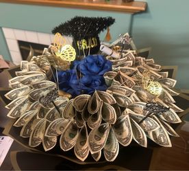 Graduation Birthday Dollar Bouquet
