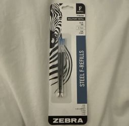 Zebra Ballpoint Pen F-Refills In Blue