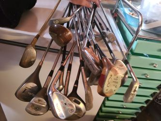Various golf clubs