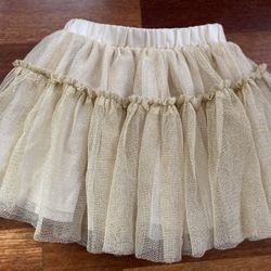 Old Navy Girl’s Gold Holiday Tutu Skirt 