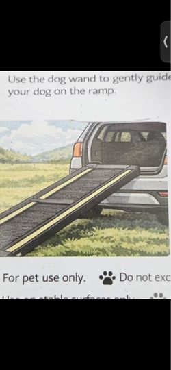 63in folding dog ramp