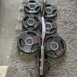 Olympic Weights Curl Bar Set